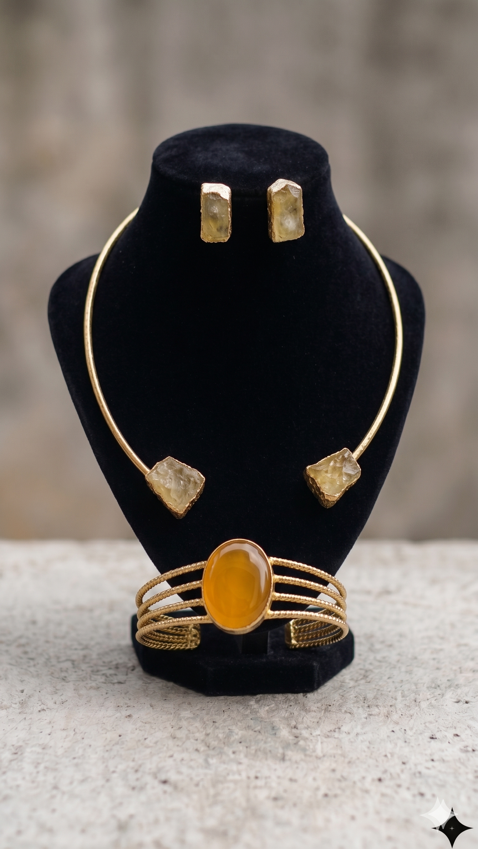 Stone Necklace Set