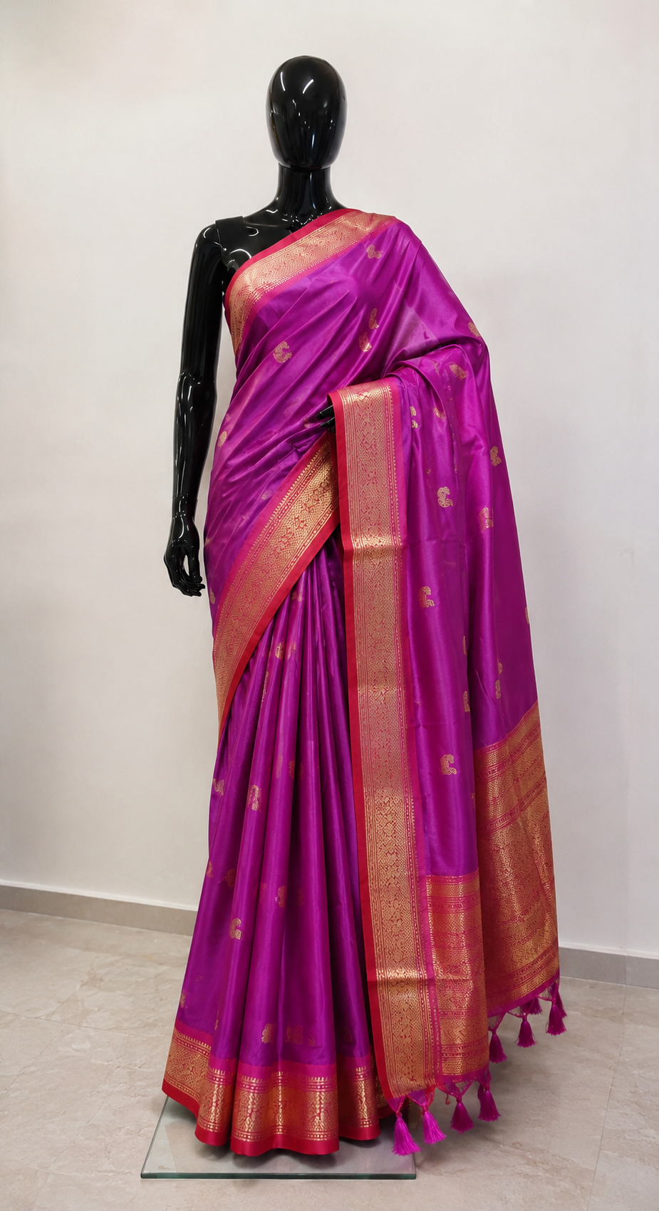 Magenta Color Silk