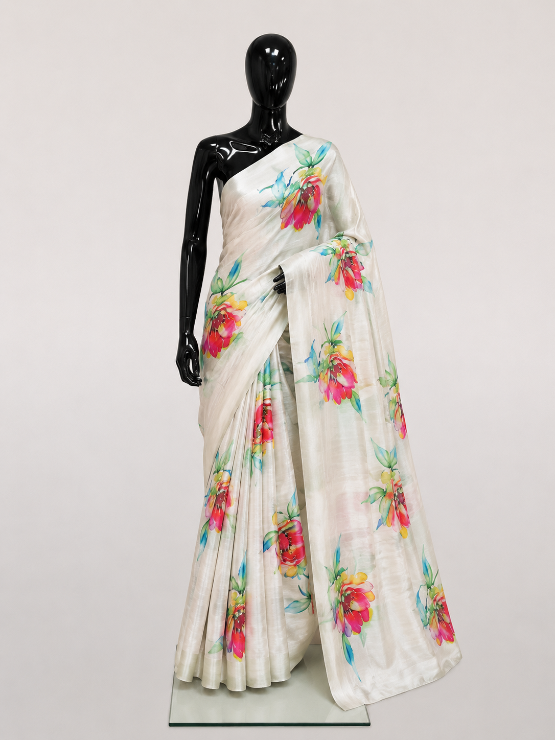 Ivory Floral Printed